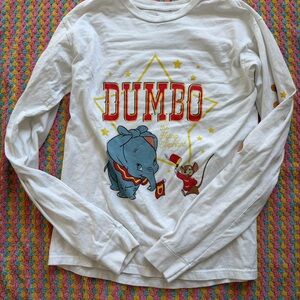 Disney Dumbo White and Red Long Sleeve Shirt